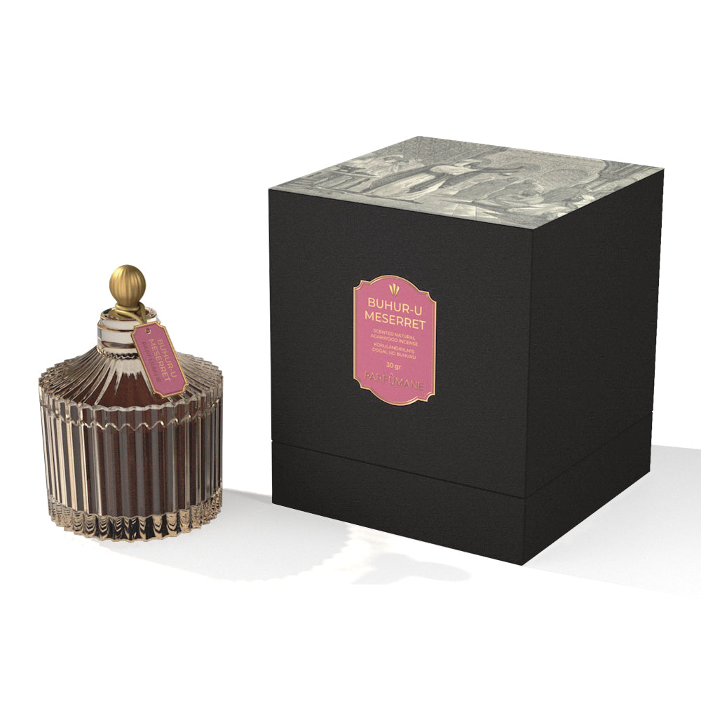 PARFUMANE ● Buhur-u Meserret | Scented Natural Oud Incense, Happiness-Inducing Scent - BUHUR-U MESERRET 30gr
