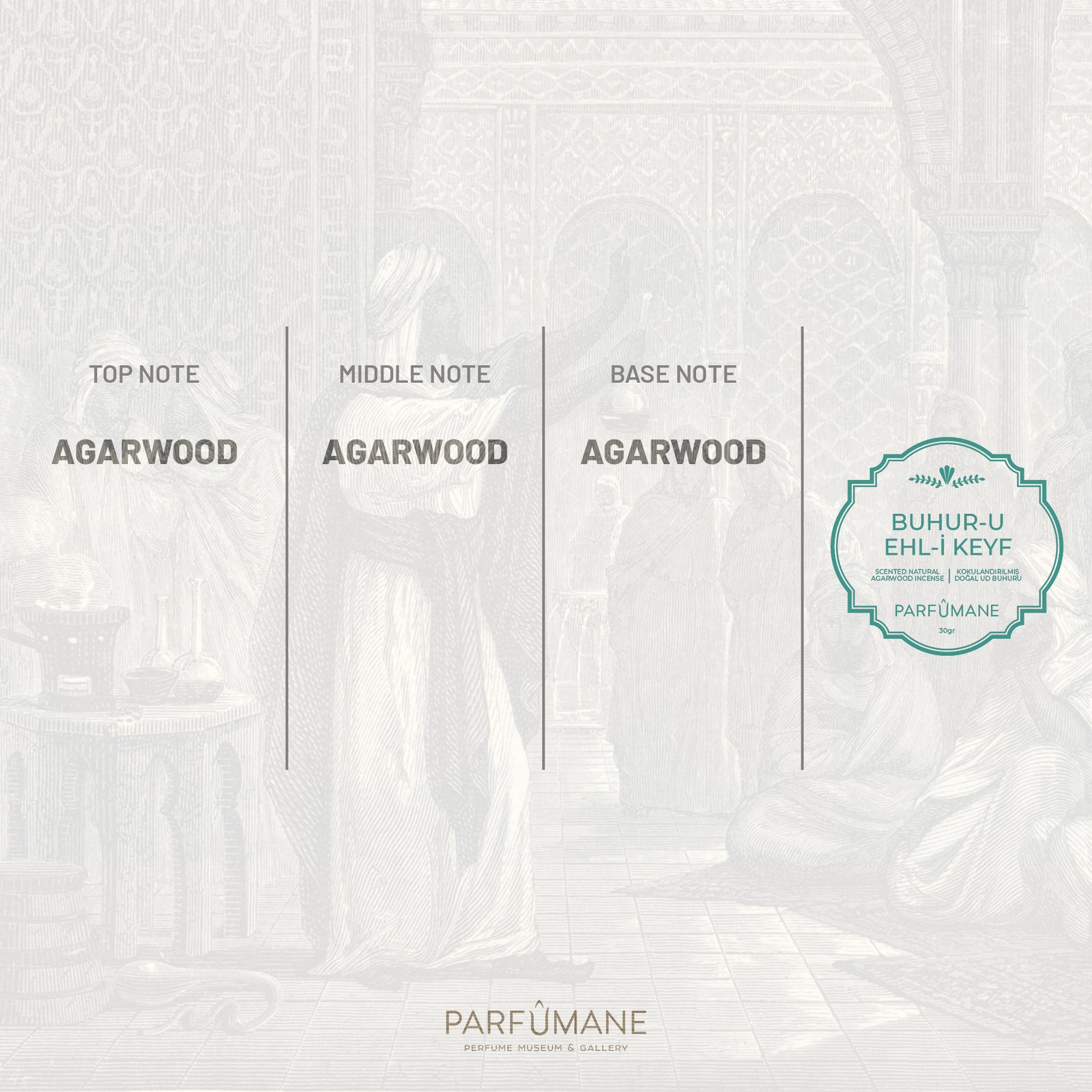 PERFUME ● Buhur-u Ehl-i Keyf | Scented Natural Oud Frankincense, Essences That Provide Pleasure and Peace - BUHUR-U EHL-I KEYF 30gr