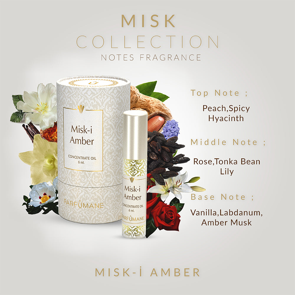 PARFUMANE ● Misk-i Amber | Concentrated Essence, Warm and Lasting Essence of Amber - MISK-I AMBER 6ml