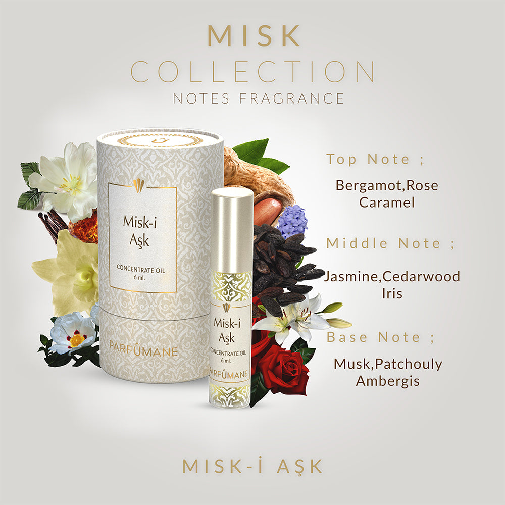 PARFUMANE ● Misk-i Aşk | Concentrated Essence, Natural and Permanent Oil Perfume - MUSK-I AŞK 6ml