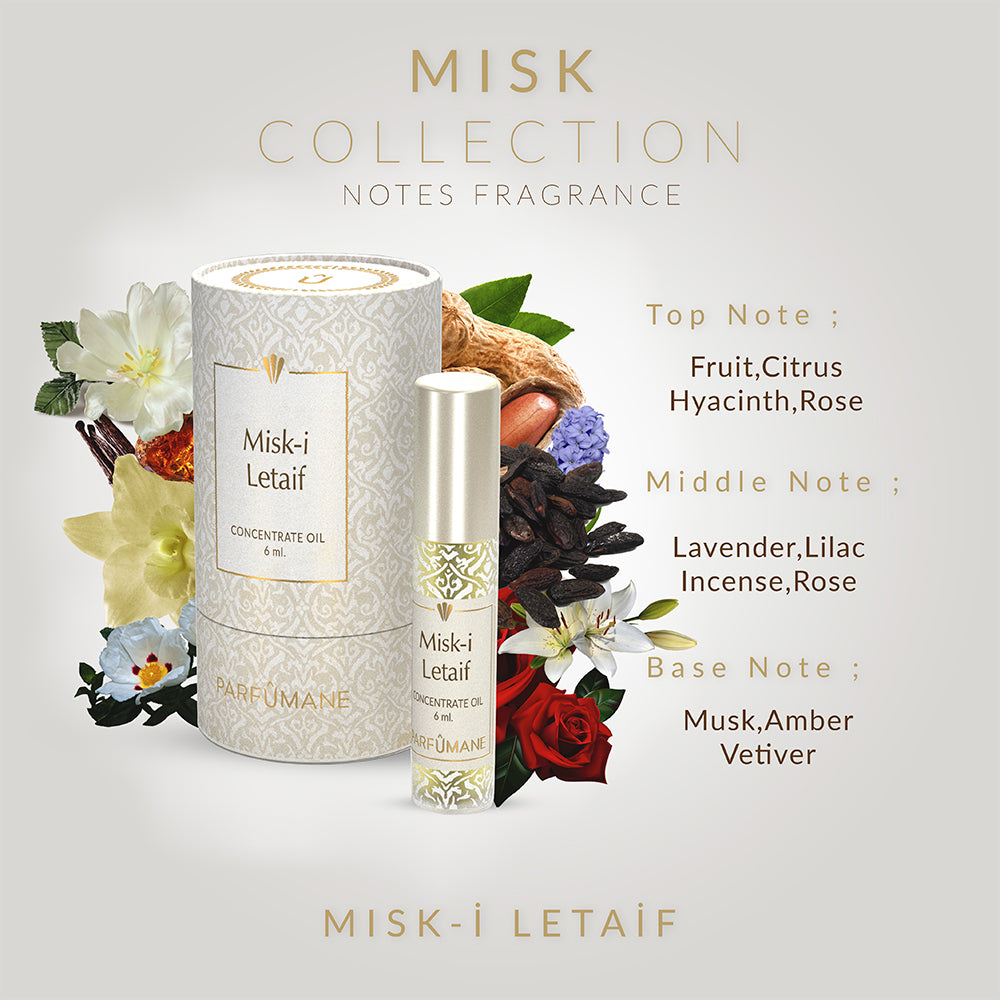 PARFUMANE ● Misk-i Letaif | Concentrated Essence, Light and Elegant Natural Fragrance - MISK-I LETAIF 6ml