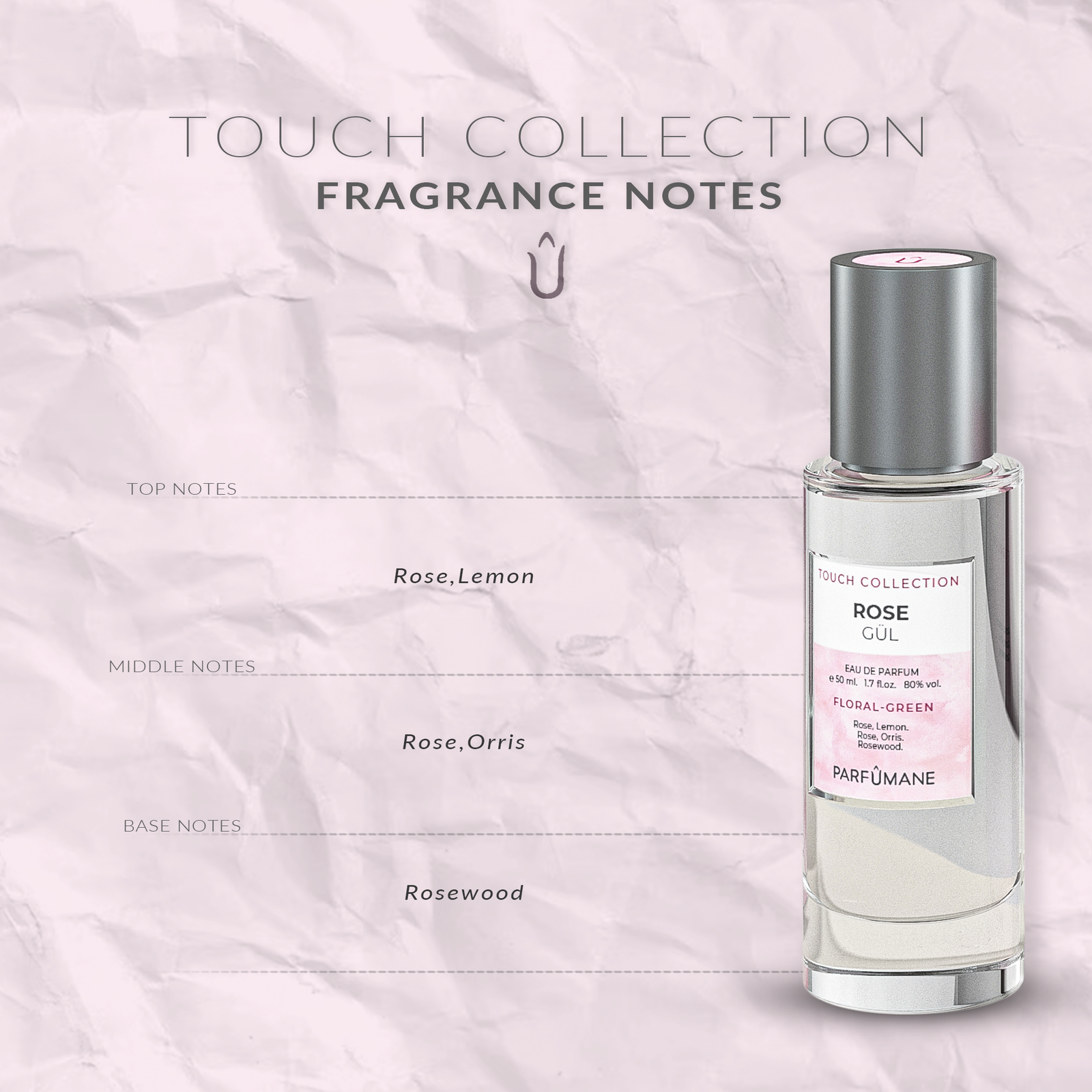 PARFUMANE ● Gül | Eau De Parfüm, Klasik ve Romantik Gül Esintisi - GÜL 50ml