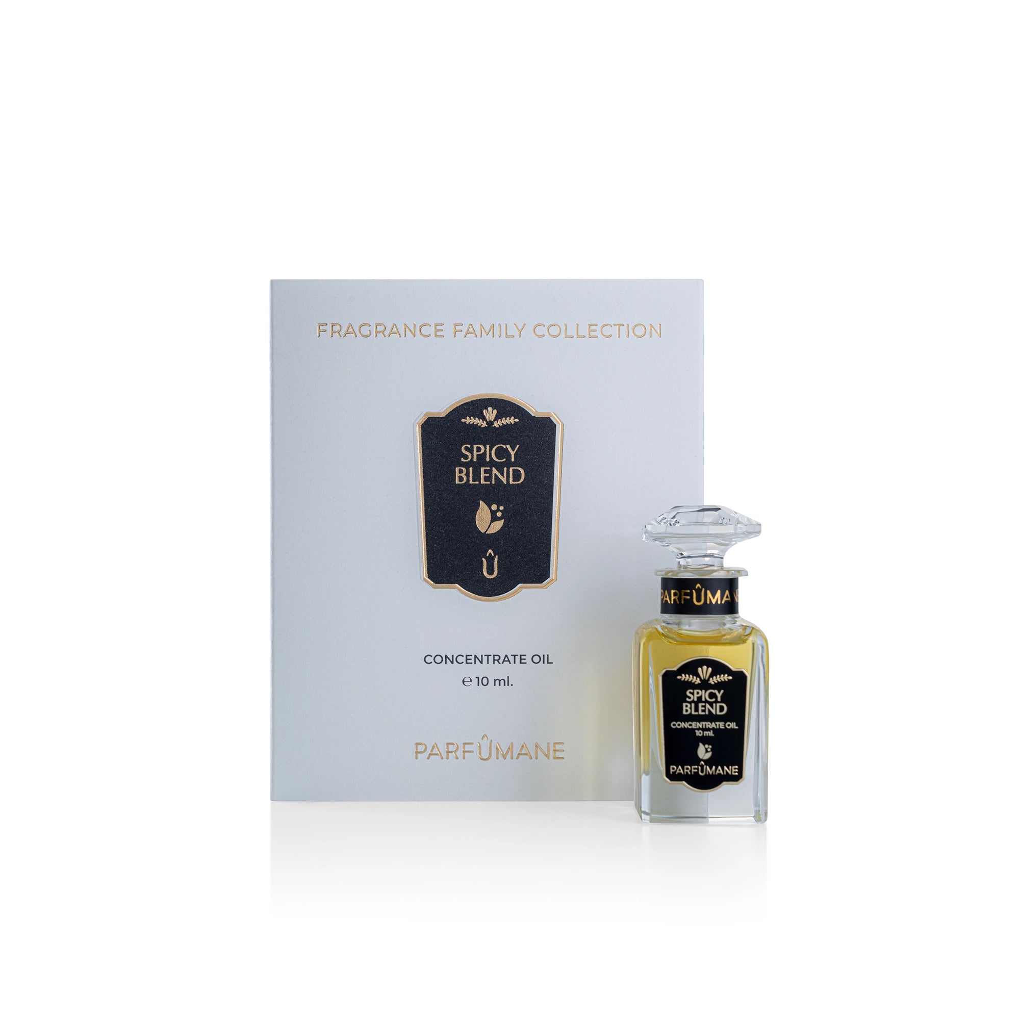 PARFUMANE ● Spicy Blend | Alcohol-Free Concentrated Oil Perfume, Bergamot and Spicy Woody Depth – SPICY BLEND 10ml