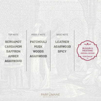 PARFUMANE ● Buhur-u Mestane | Scented Natural Oud Incense, Enriched with Oriental Essences - BUHUR-U MESTANE 30gr