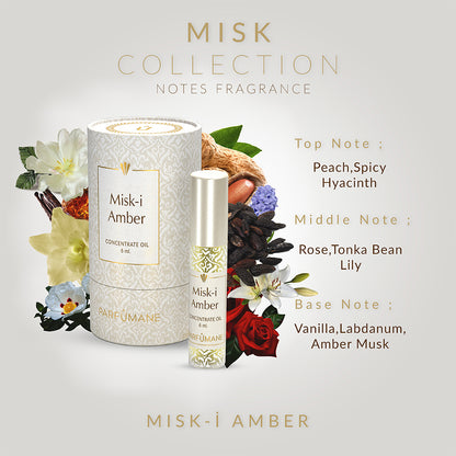 PARFUMANE ● Misk-i Amber | Concentrated Essence, Warm and Lasting Essence of Amber - MISK-I AMBER 6ml
