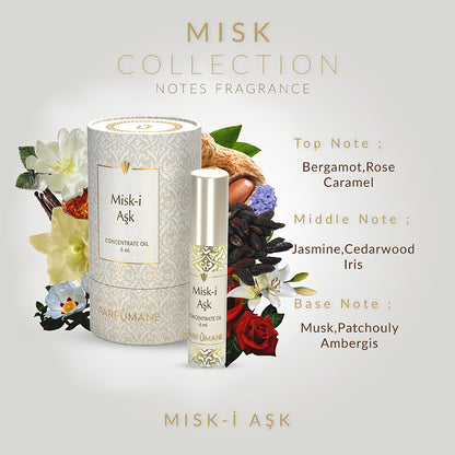 PARFUMANE ● Misk-i Aşk | Concentrated Essence, Natural and Permanent Oil Perfume - MUSK-I AŞK 6ml