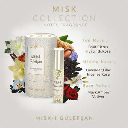 PARFUMANE ● Misk-i Gülefşan | Concentrated Essence, Floral and Permanent Natural Perfume - MISK-I GULEFSAN 6ml