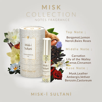 PARFUMANE ● Misk-i Sultani | Concentrated Essence, Elegant Fragrance Worthy of Sultans - MİSK-İ SULTANI 6ml