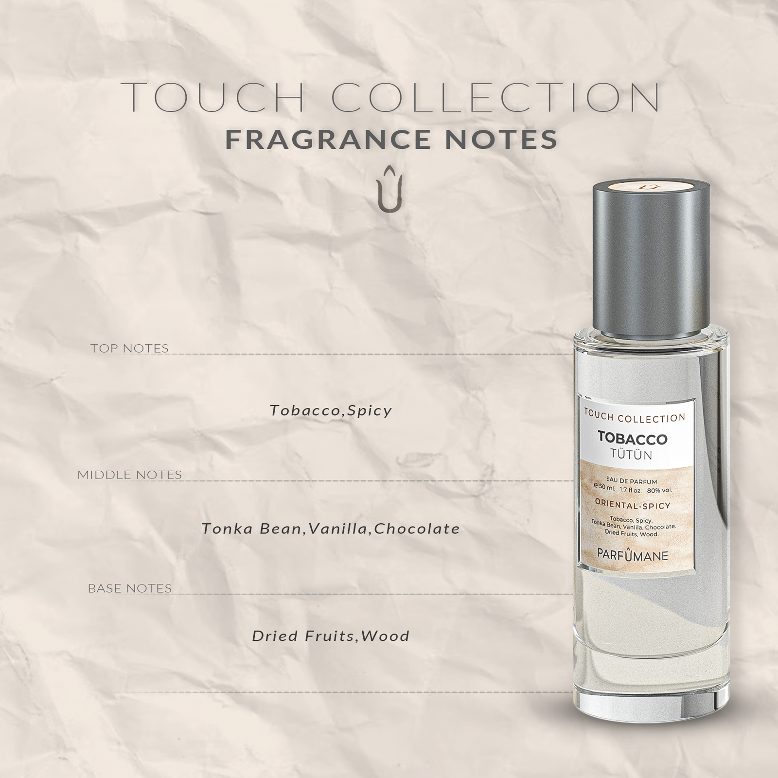 PARFUMANE ● Tobacco | Eau De Parfum, Smoky and Intense Tobacco Essence - TOBACCO 50ml