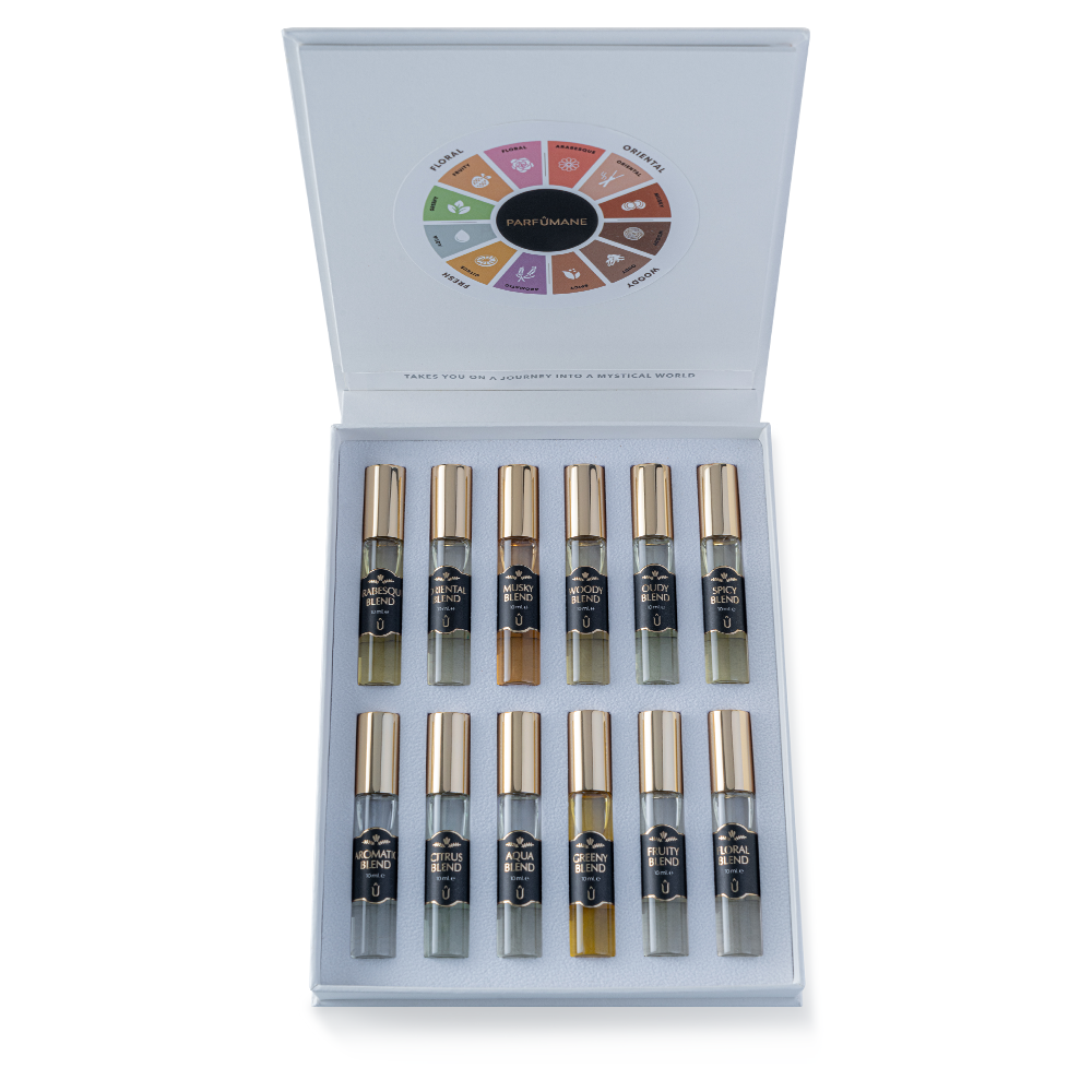 PARFUMANE ● Family Fragrance | Set for Daily and Special Moments with 12 Different Unique Fragrances - Collection Set 12x10 ml. Spray Perfume