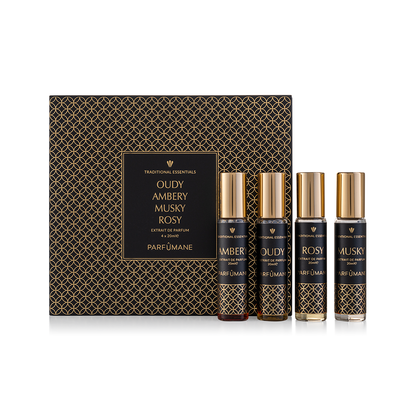 PARFUMANE ● Traditional Essentials | Classic Perfume Experience with Timeless Essences - Set 4x20 ml. Spray Perfume